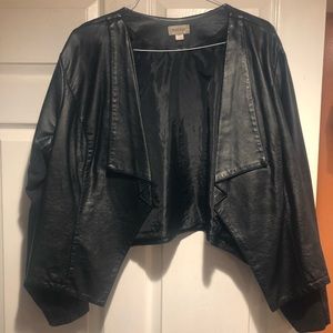 Faux leather jacket